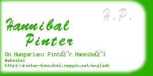 hannibal pinter business card